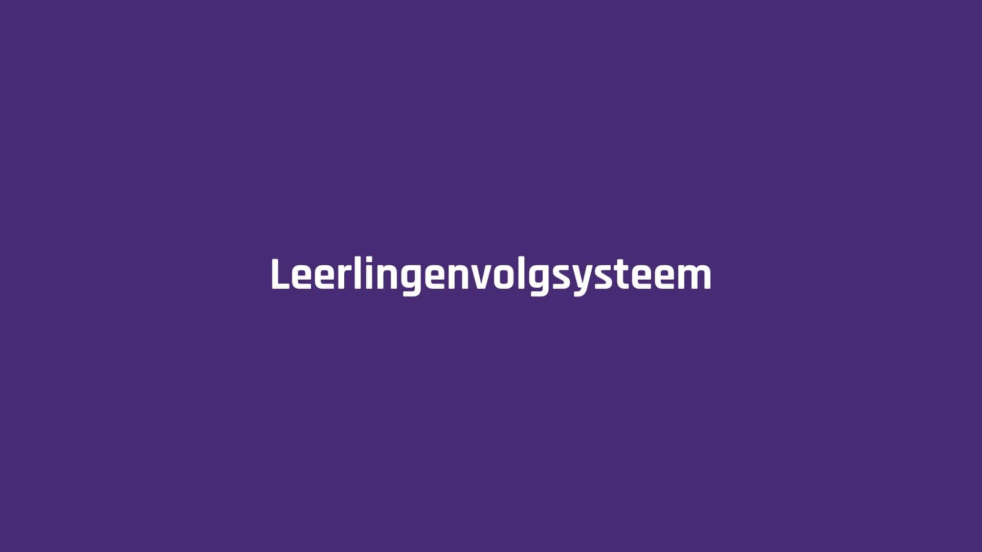 Leerlingvolgsysteem