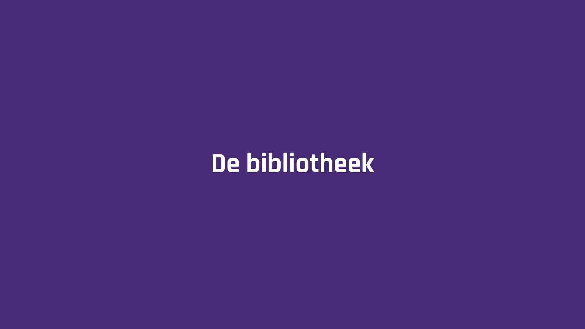 De bibliotheek